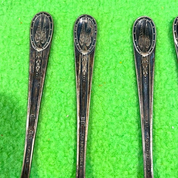 Vintage Wm Rogers President Spoons Lot of 6 (#1) - Picture 8 of 10
